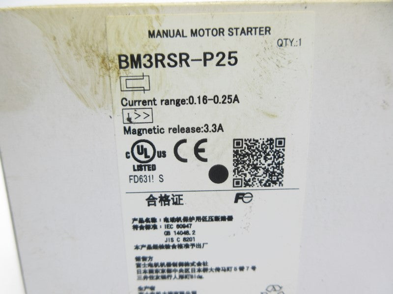 FUJI ELECTRIC BM3RSR-P25 0.16-0.25A NSMP