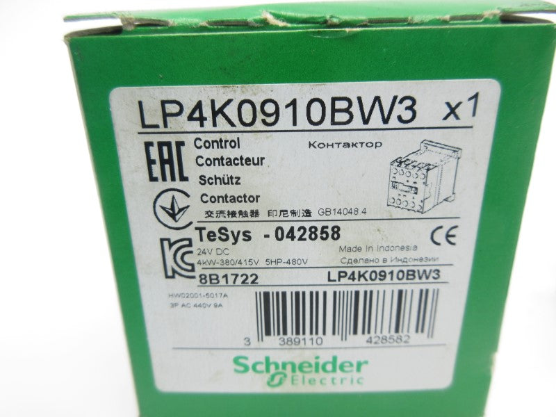 SCHNEIDER ELECTRIC LP4K0910BW3 24VDC NSMP