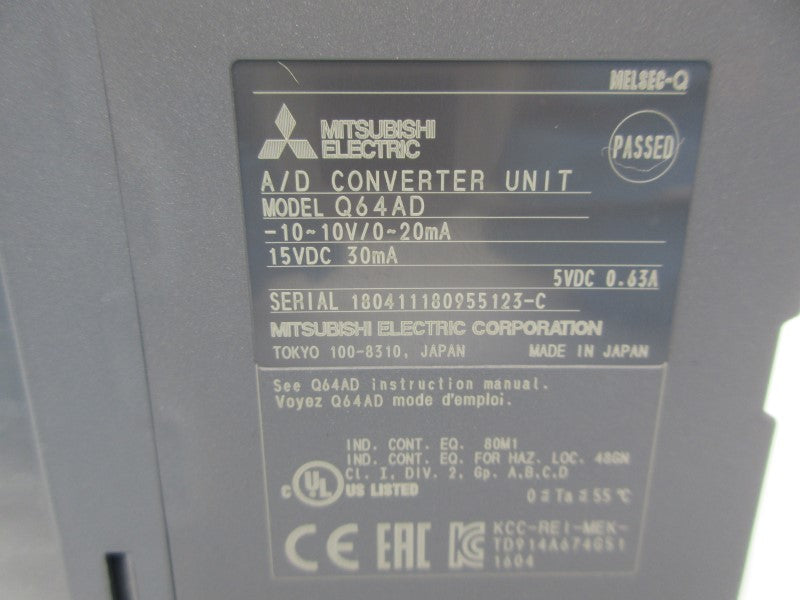 MITSUBISHI ELECTRIC Q64AD 15VDC NSNP