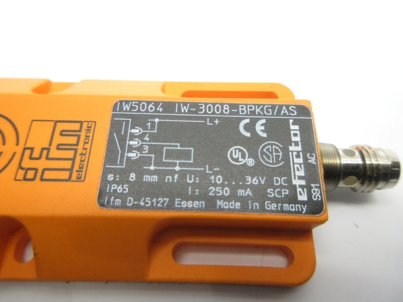 IFM EFECTOR IW5064 IW-3008-BPKG/AS 10-36VDC NSNP