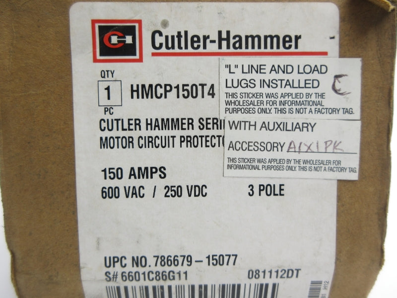 CUTLER HAMMER HMCP150T4 SER. C 600VAC 150A NSMP