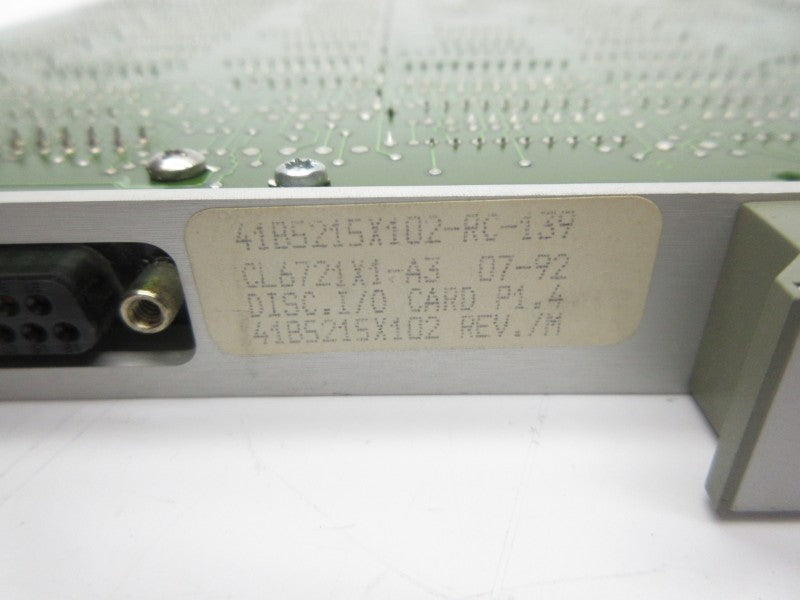 FISHER-ROSEMOUNT CL6721X1-A3 41B5215X102 REV. /M NSNP
