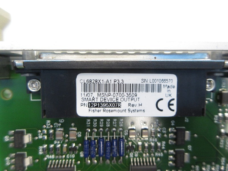 FISHER-ROSEMOUNT CL6828X1-A1 12P1395X07R REV. H NSNP