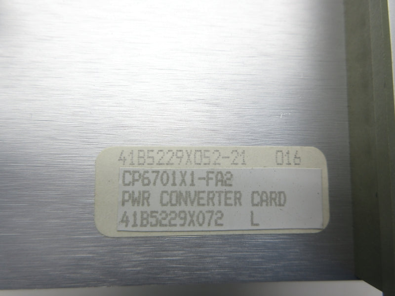 FISHER ROSEMOUNT CP6701X1-FA2 41B5229X072 REV. L NSNP