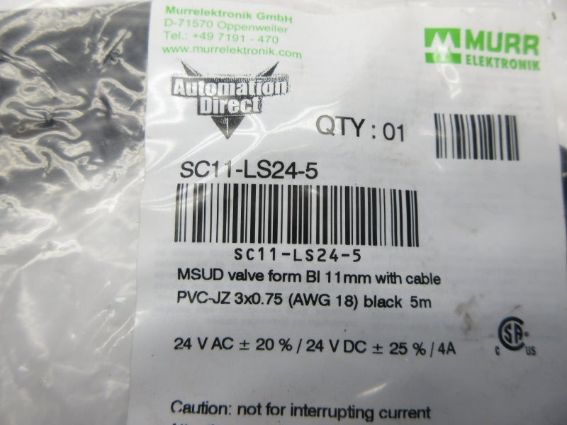 MURR ELEKTRONIK SC11-LS24-5 24VAC 4A NSMP