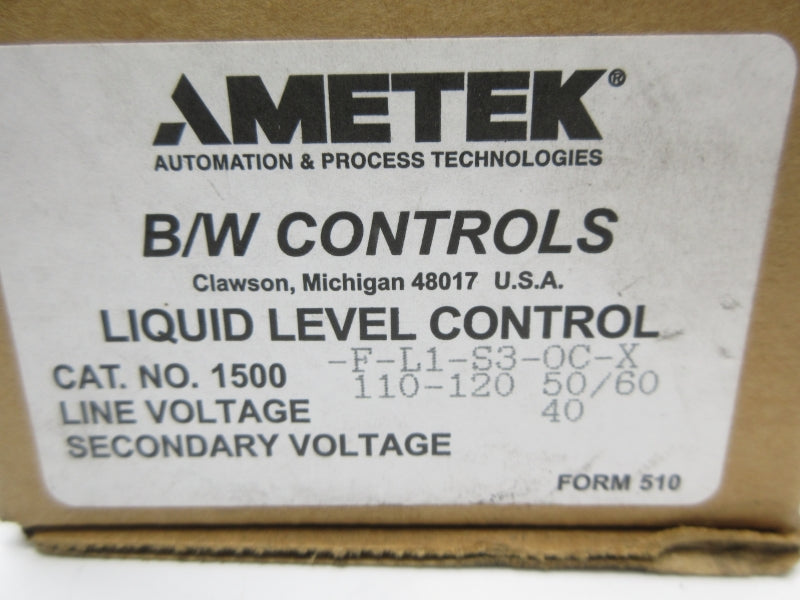 AMETEK 1500-F-L1-S3-OC-X 110-120V NSMP