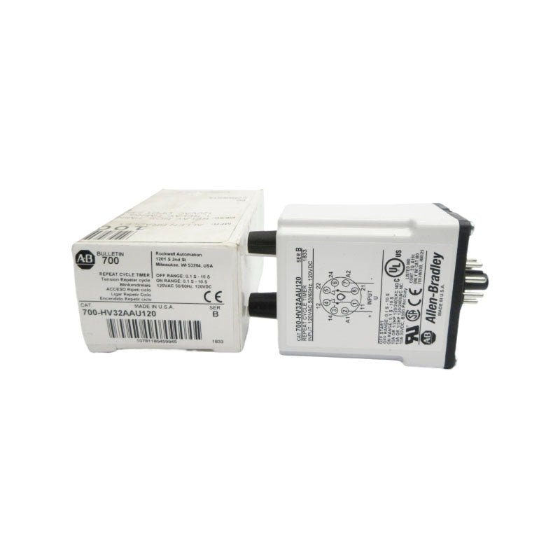 ALLEN BRADLEY 700-HV32AAU120 SER. B 120VAC 0.1S-10S NSMP