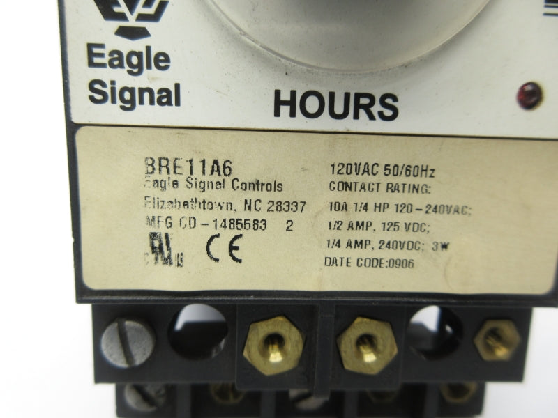 EAGLE SIGNAL BRE11A6 120VAC 10A 0-5HR NSNP
