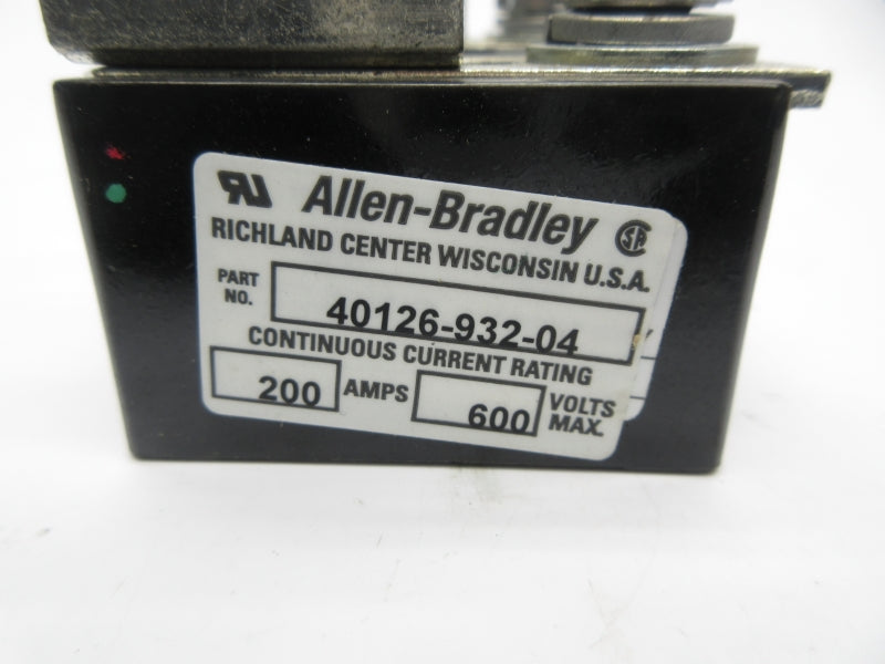 ALLEN BRADLEY 40126-932-04 600V 200A NSNP