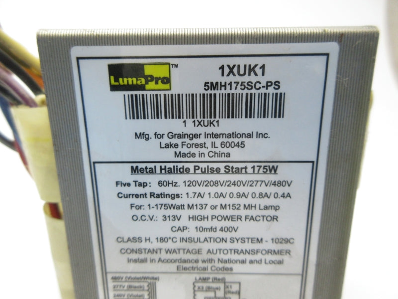 LUMAPRO 1XUK1 5MH175SC-PS 480V 0.4A UNMP