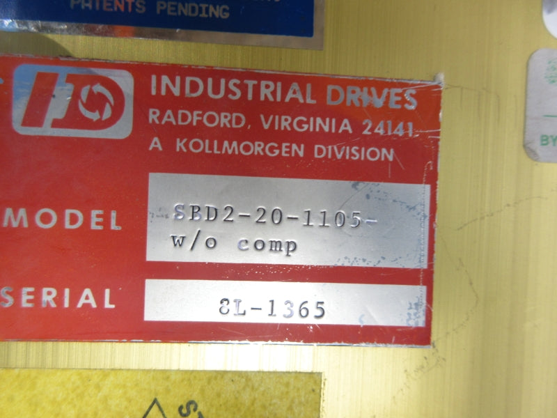 INDUSTRIAL DRIVES SBD2-20-1105 NSNP