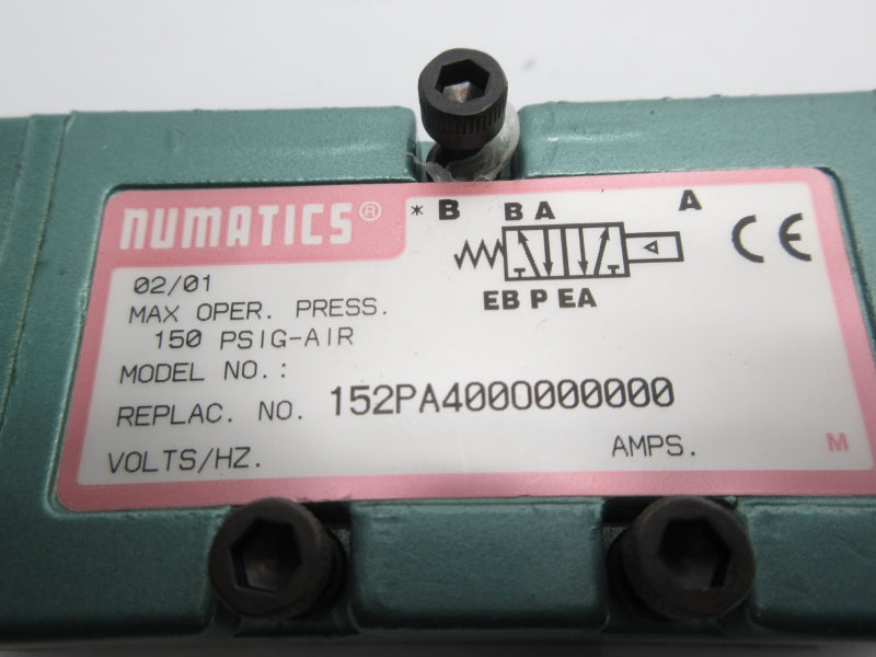 NUMATICS 152PA400O000000 150PSI (AS PICTURED) NSNP