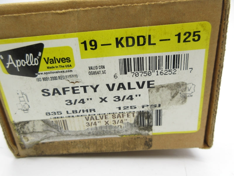 APOLLO 19-KDDL-125 125PSI 3/4" NSMP