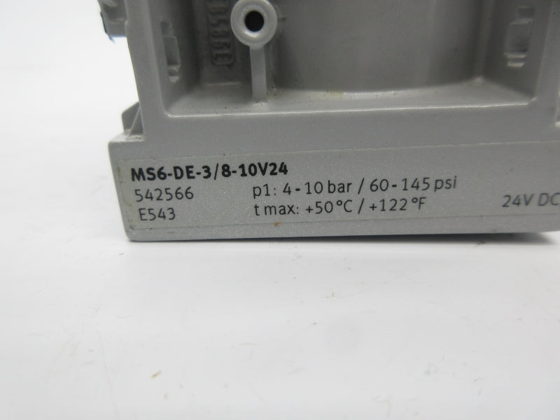 FESTO MS6-DE-3/8-10V24 542566 60-145PSI NSNP