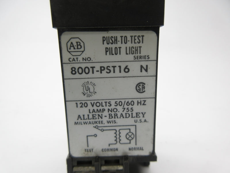 ALLEN BRADLEY 800T-PST16 SER. N 120V NSNP