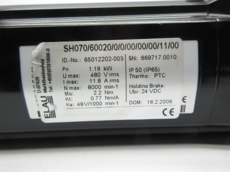 ELAU SH070/60020/0/0/00/00/00/11/00 480V 11.8A NSNP