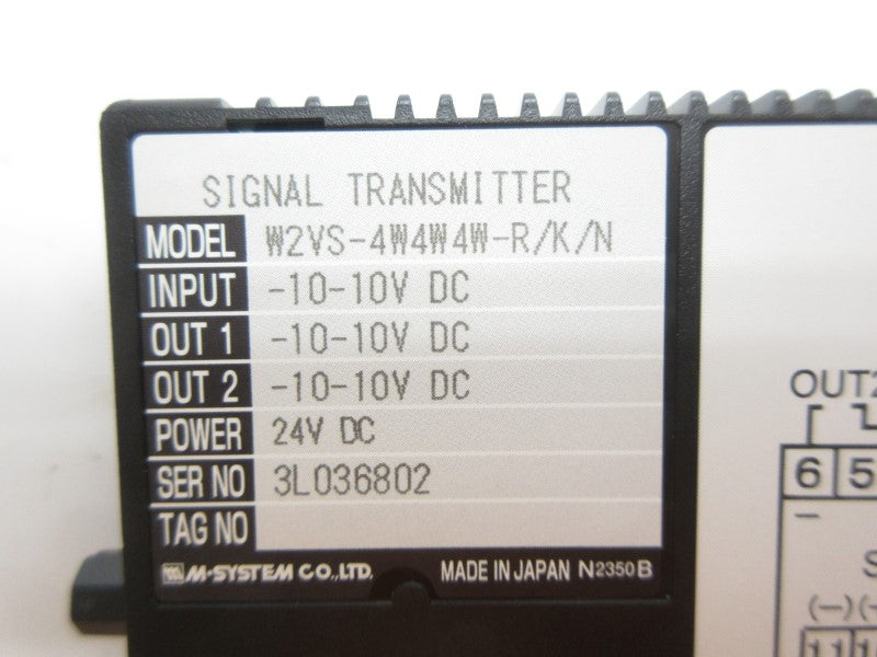 M-SYSTEM W2VS-4W4W4W-R/K/N -10-10VDC NSMP