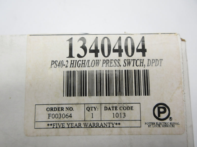 POTTER ELETRIC PS40-2 1340404 NSFS