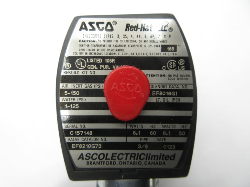 ASCO EF8210G73 110/120V 5-150PSI 3/8" NSNP