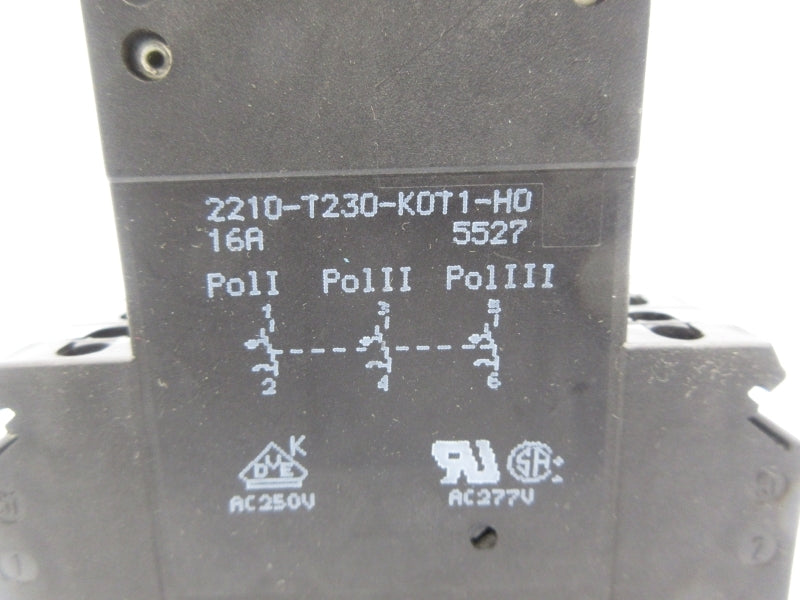 ETA 2210-T230-K0T1-H0 277VAC 16A NSNP