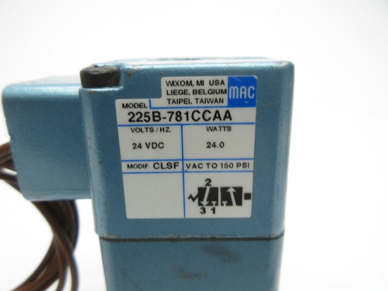 MAC 225B-781CCAA 24VDC 150PSI NSNP