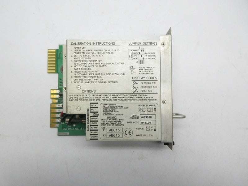 D-M-E DSS-15-02 240VAC 15A UNMP