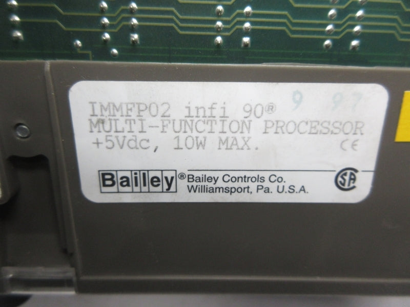 BAILEY CONTROLS IMMFP02 5VDC NSNP