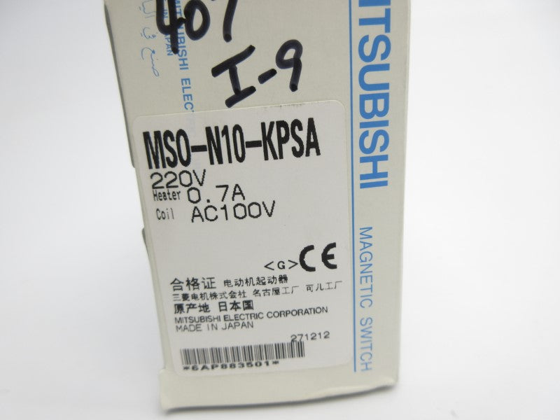 MITSUBISHI MSO-N10-KPSA 100VAC 0.7A NSMP