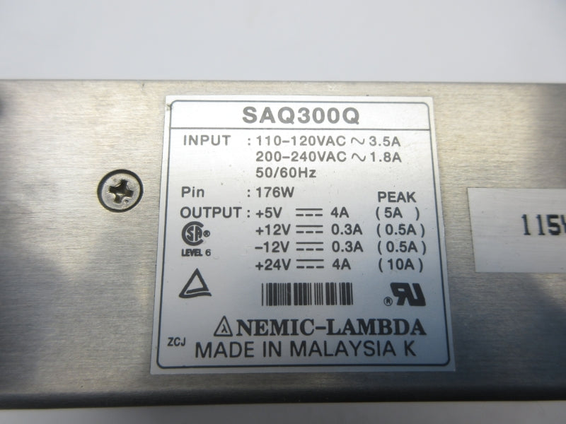 NEMIC-LAMBDA SAQ300Q 110-120VAC 3.5A NSNP