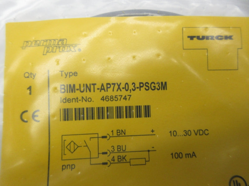 TURCK BIM-UNT-AP7X-0,3-PSG3M 4685747 10-30VDC NSMP