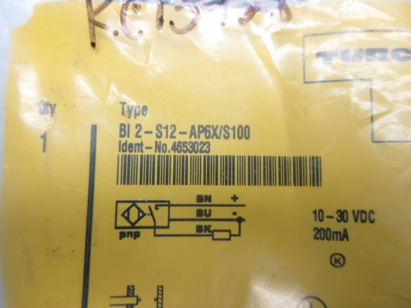 TURCK BI2-S12-AP6X/S100 4653023 10-30VDC NSMP