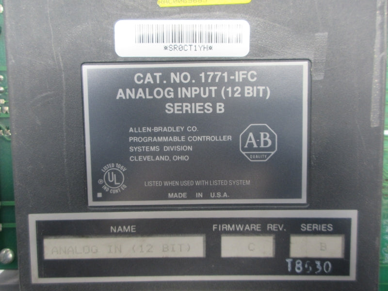 ALLEN BRADLEY 1771-IFC SER. B F/W C UNMP