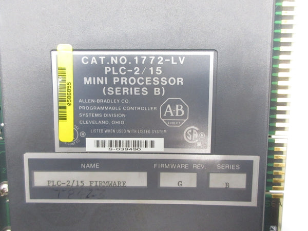 ALLEN BRADLEY 1772-LV SER. B F/W G (NO KEY) UNMP