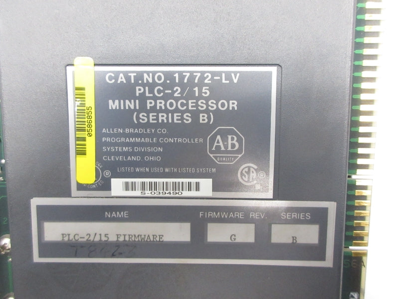 ALLEN BRADLEY 1772-LV SER. B F/W G (NO KEY) UNMP