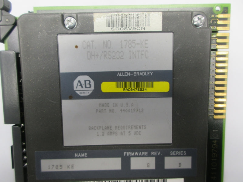 ALLEN BRADLEY 1785-KE SER. B F/W G UNMP