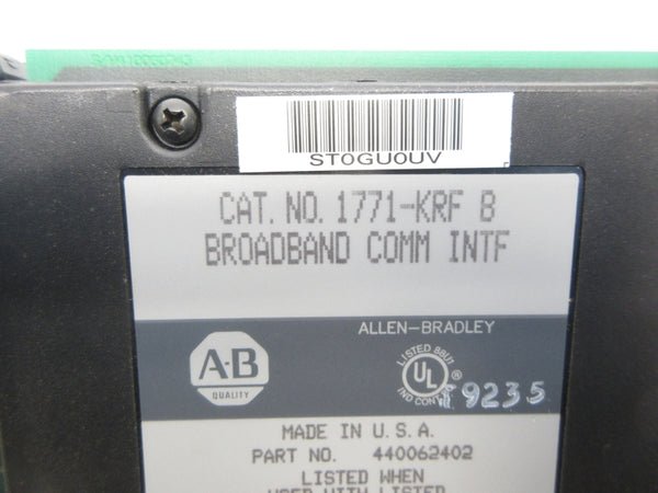 ALLEN BRADLEY 1771-KRF SER. B UNMP