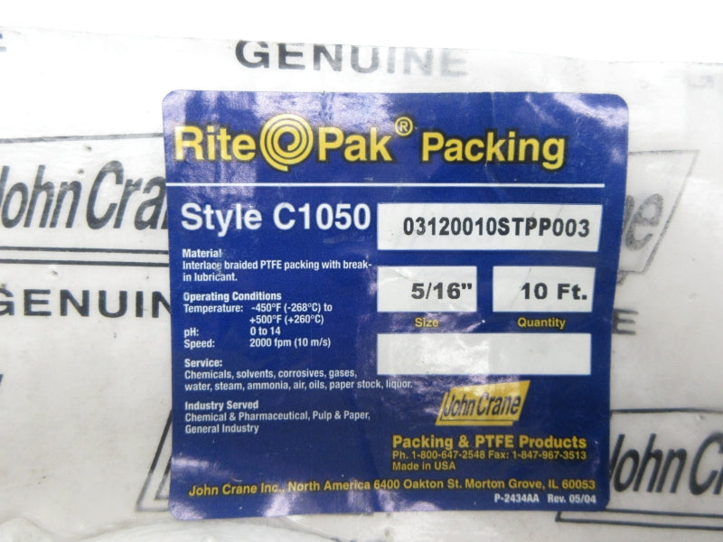 RITE PAK C1050 03120010STPP003 5/16" NSMP