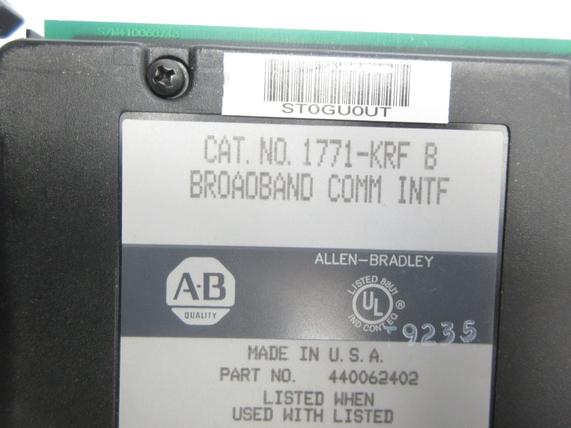 ALLEN BRADLEY 1771-KRF SER. B NSNP