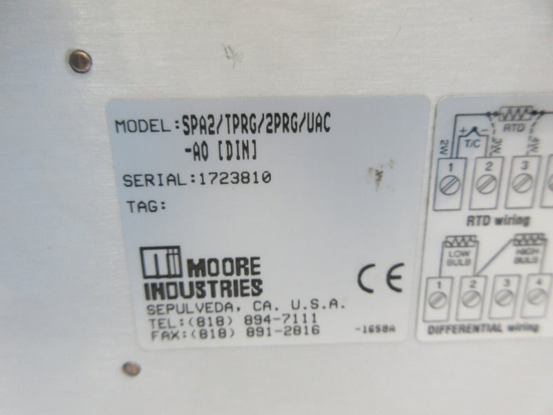MOORE INDUSTRIES SPA2/TPRG/2PRG/UAC-AO NSNP