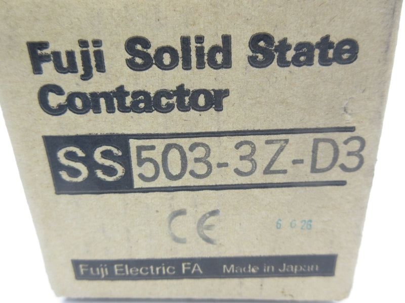 FUJI ELECTRIC SS503-3Z-D3 240VAC .50A NSMP
