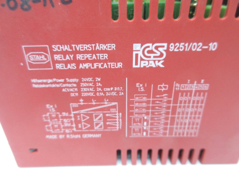 STAHL 9251/02-10 24VDC NSNP