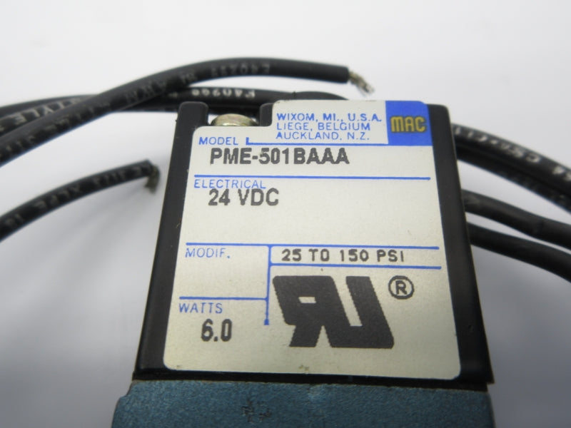 MAC PME-501BAAA 24VDC 25-150PSI NSNP