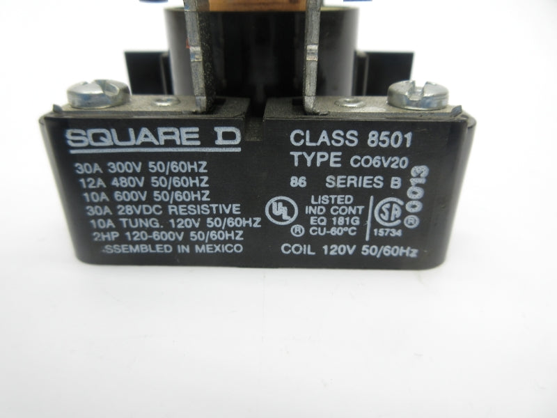 SQUARE D 8501CO6V20 SER. B 120V NSNP