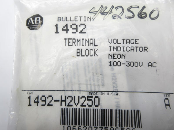 ALLEN BRADLEY 1492-H2V250 SER. A 100-300V NSMP