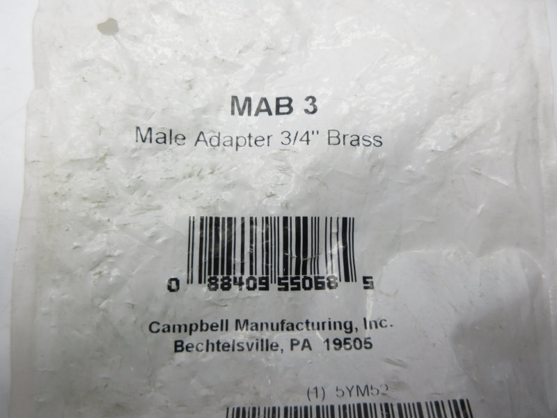 CAMPBELL MAB3 3/4" NSMP