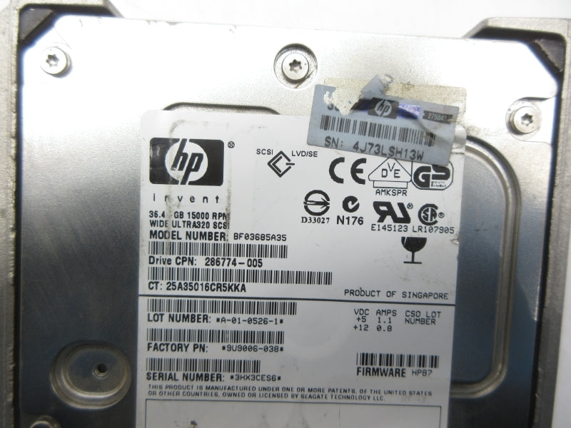 HP INVENT BF03685A35 UNMP