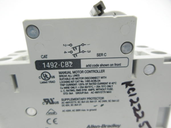 ALLEN BRADLEY 1492-CB2H100 SER. C 277V 100A UNMP