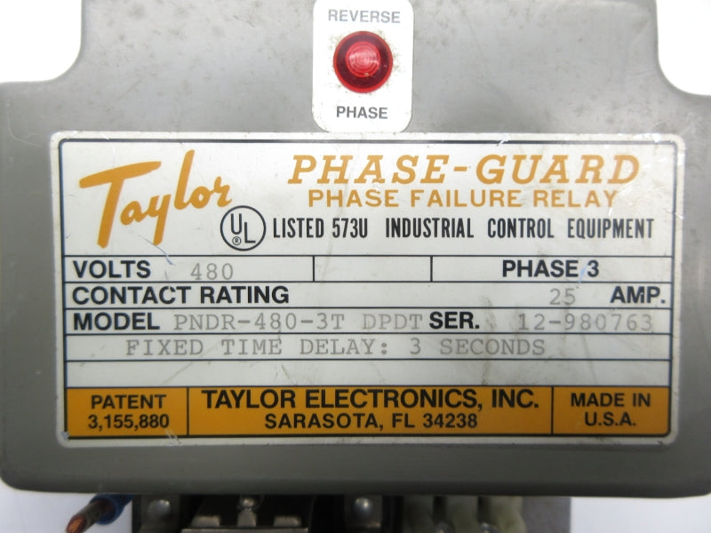 TAYLOR PNDR-480-3T 480V 25A UNMP