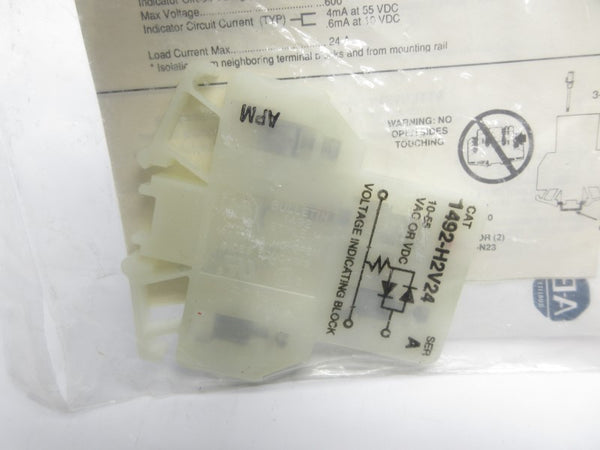 ALLEN BRADLEY 1492-H2V24 SER. A 10-55VAC NSMP