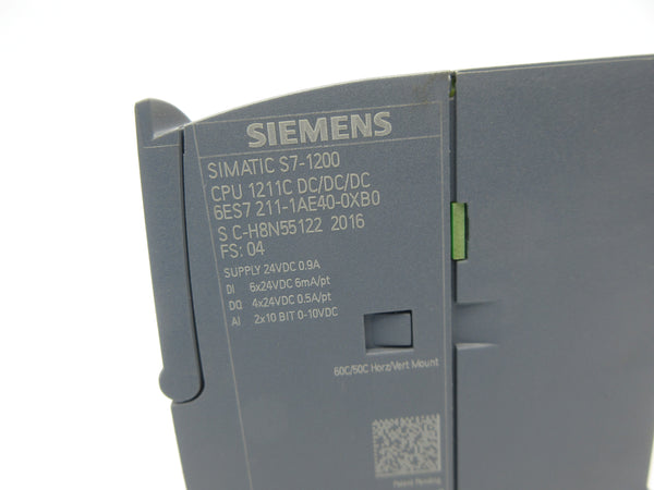 SIEMENS 6ES7 211-1AE40-0XB0 24VDC 0.9A NSNP